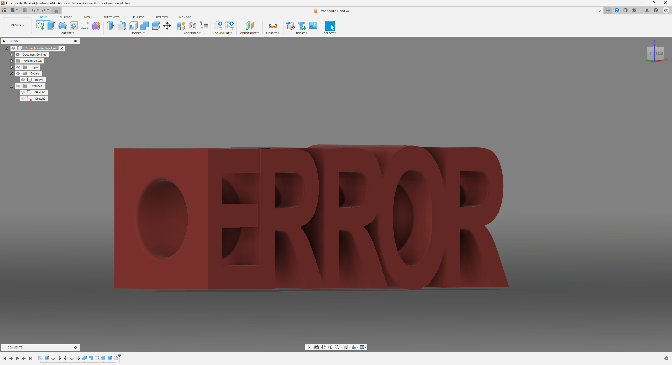 ERROR Hoodie Bead