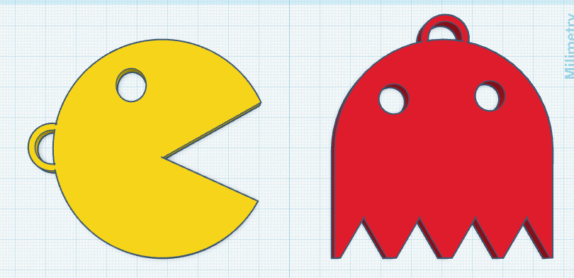 pac man and ghost