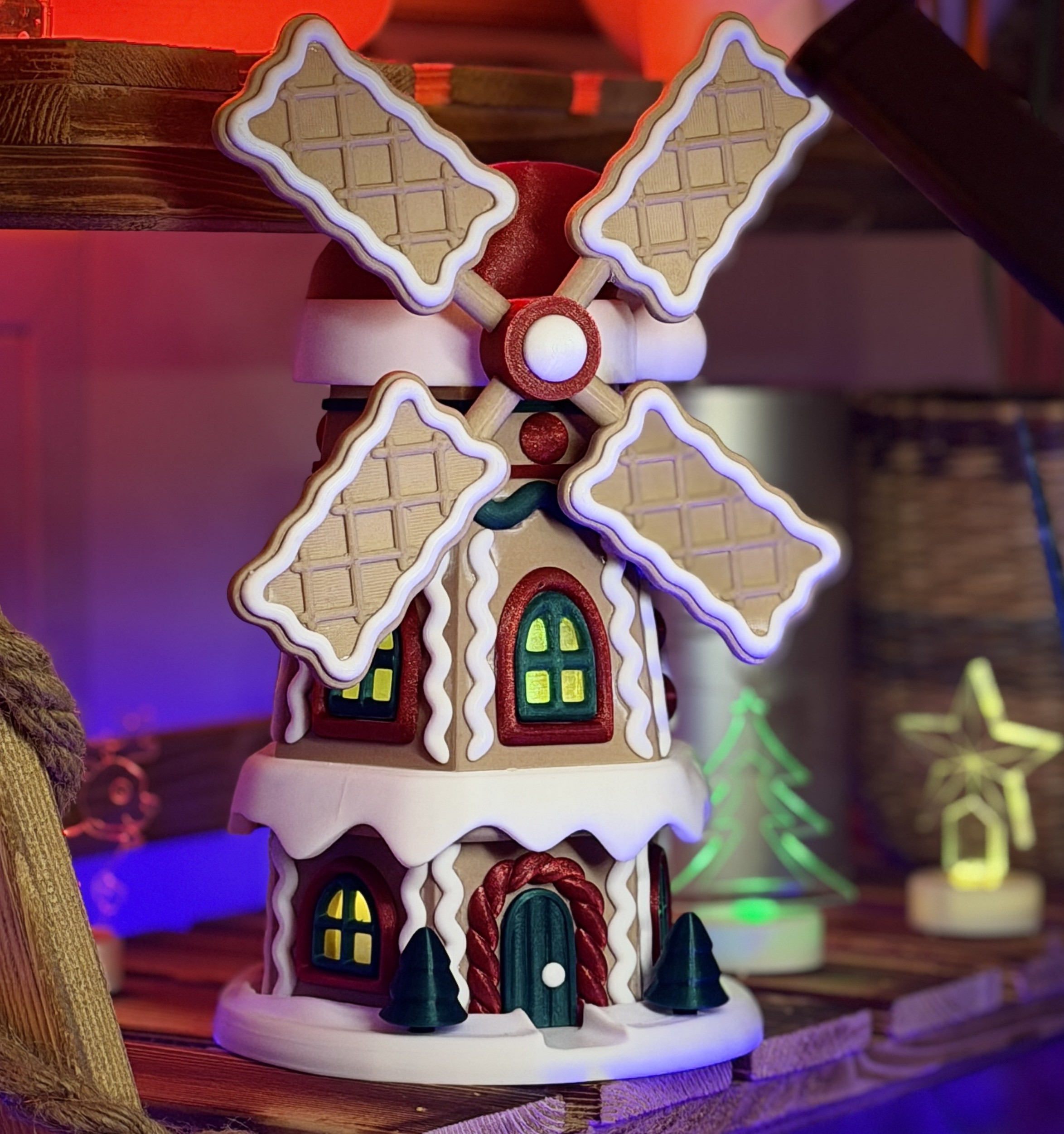 Christmas Gingerbread Windmill – Multicolor Without AMS — miniatura 8