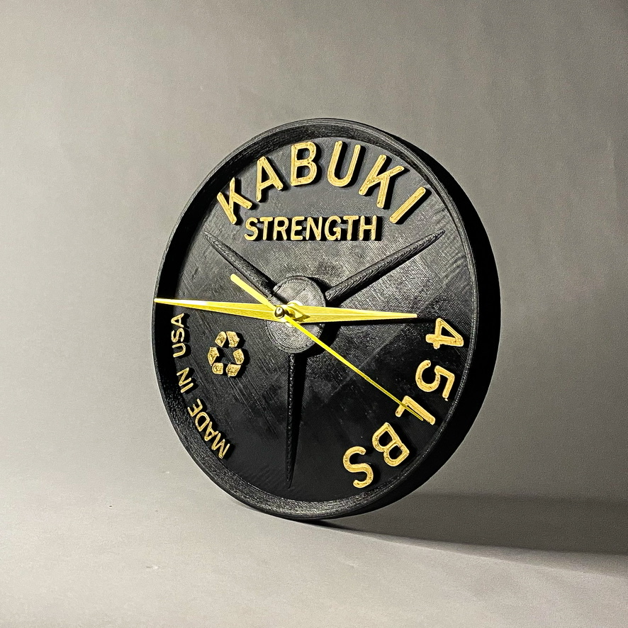 Kabuki Strength Deep Dish Weight Plate Clock