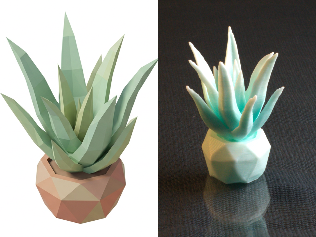 Faceted Desktop Succulent