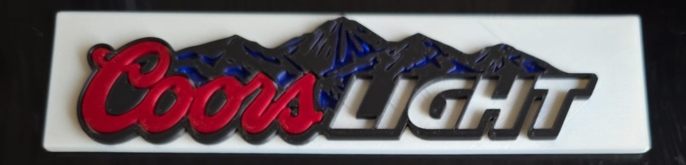 Coors Light bar sign for mancave/sports bar