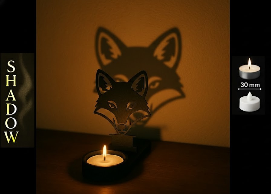 Shadow Art - Black Fox