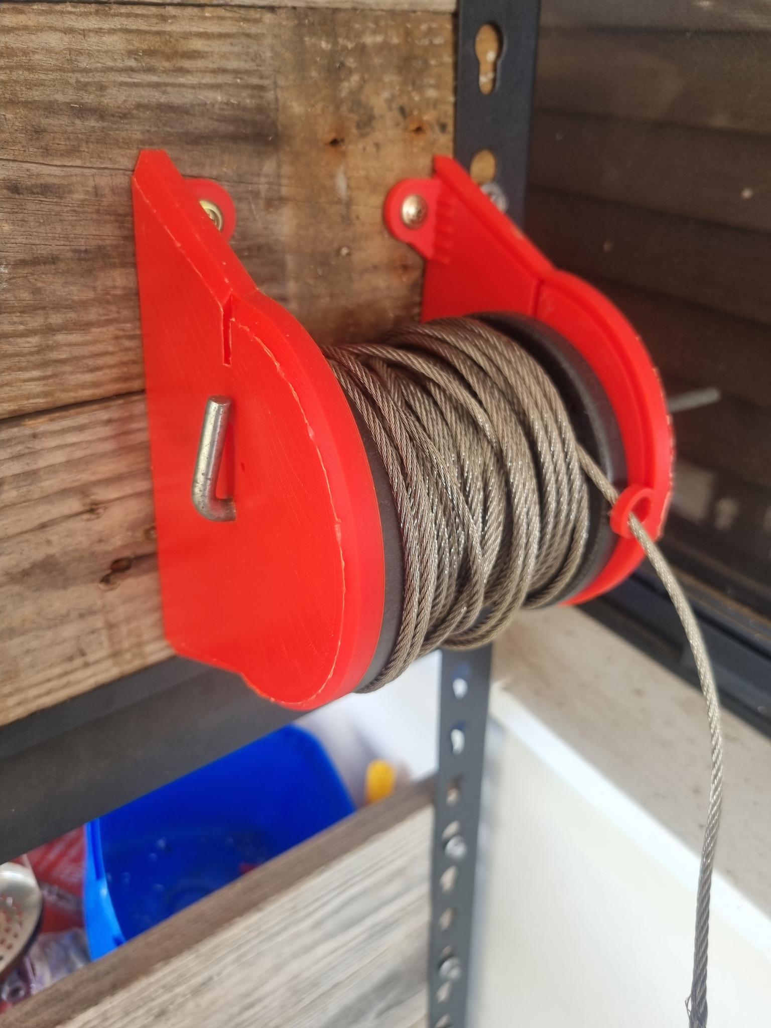 Wall-Mounted Wire Spool Holder