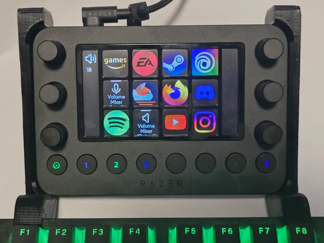 Razer Stream Controller/Loupedeck Live Stand for Ducky One 2 Keyboard