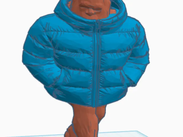Sasquatch in A Pufy Down Jacket