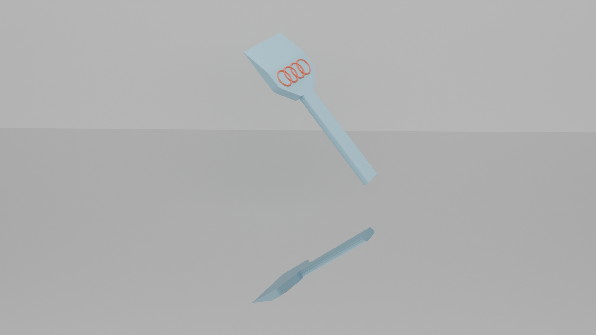 Audi themed ice scraper