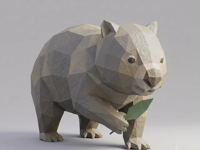 Low Poly Wombat