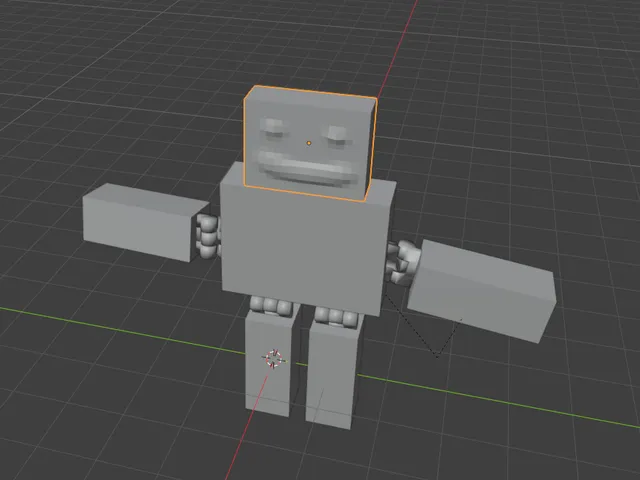 Cool Dude with articulated arms and legs and hand drawn face