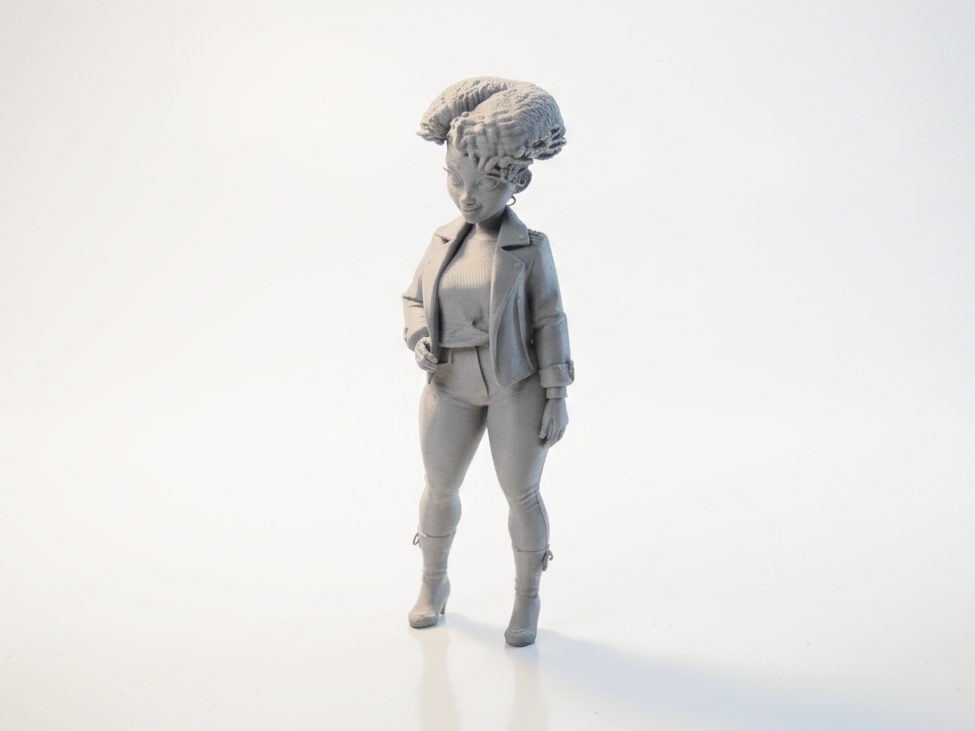 Cool Girl Figurine Female Character 3D Printable