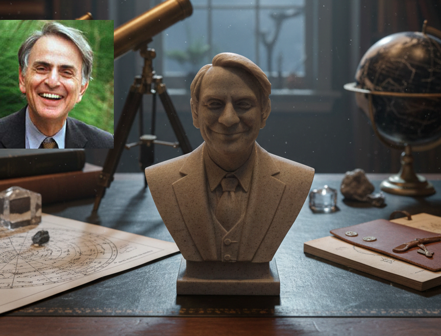 Carl Edward Sagan – Bust