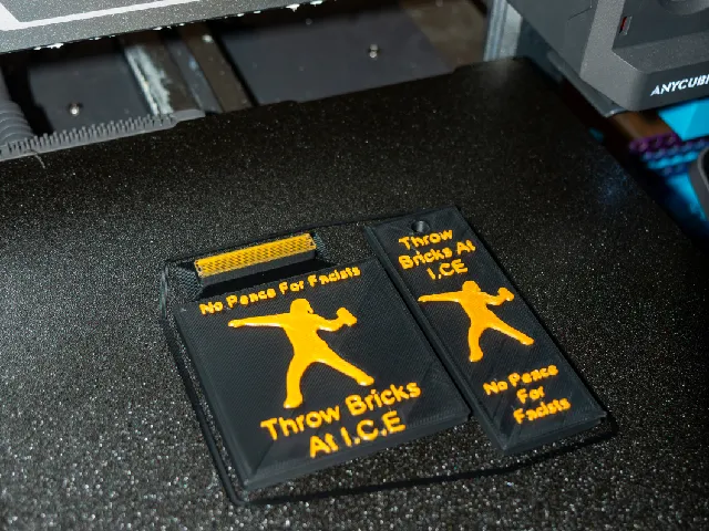 Anti I.C.E Plaque and Keychain