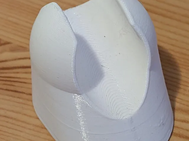 Shower head holder - glued by silicone