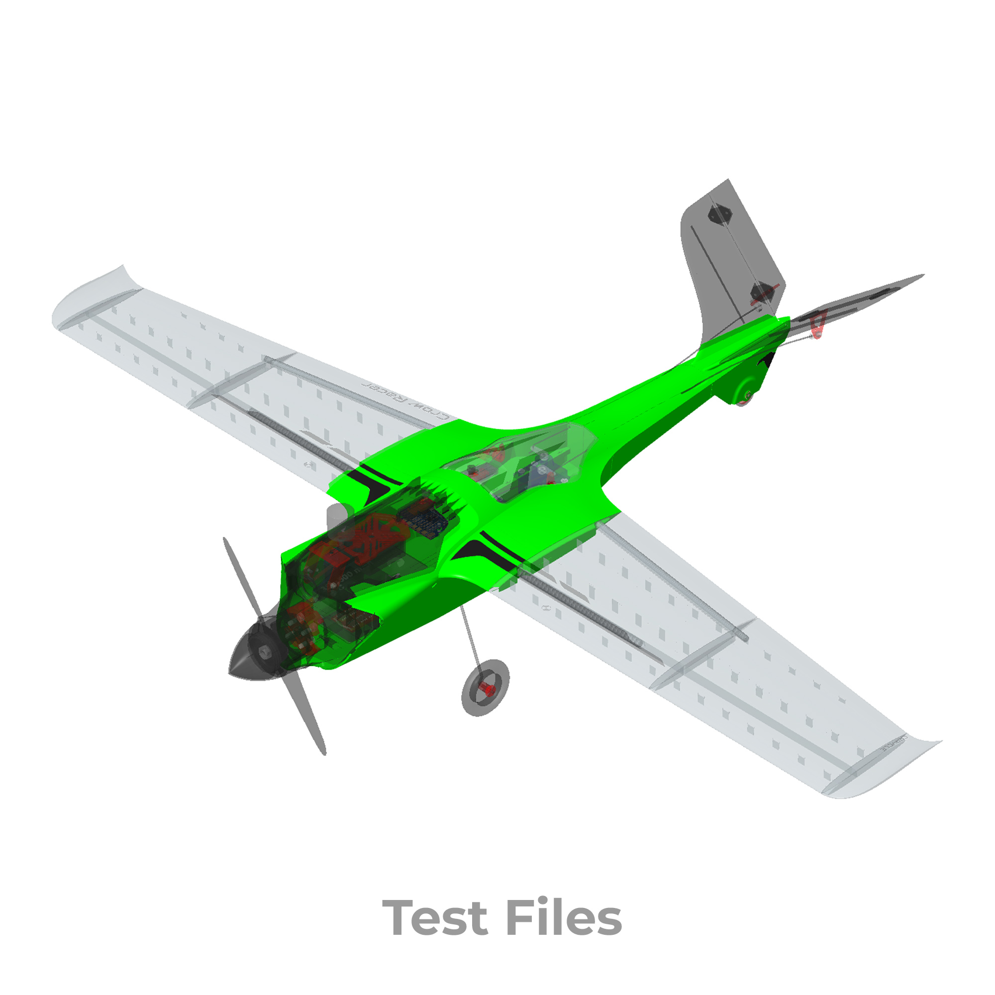 Crow Racer 750 V2 mm FPV Racer Plane - Test Files