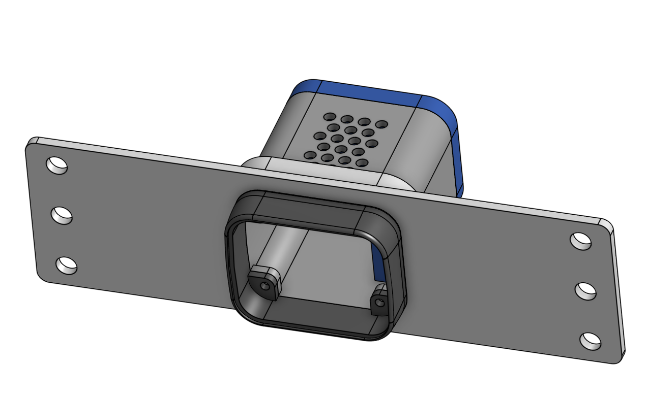 1U 6" (six inch) rack mount for fOmO kVm