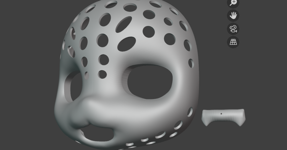 hyena フェイスパーツセット 彗聖紬 Narehate Fursuit Base by baggemix | Download free STL model