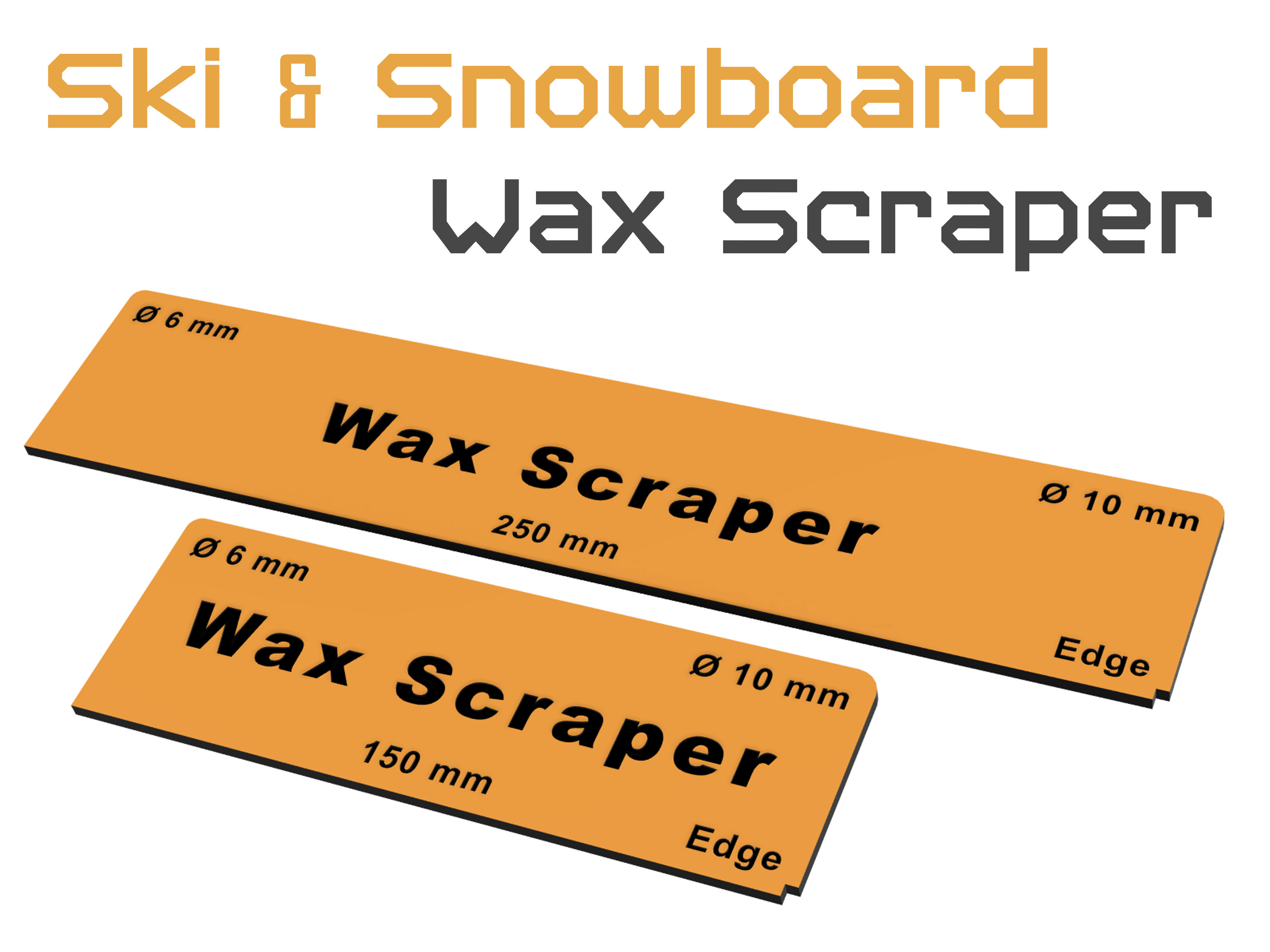 Wax Scraper for Ski and Snowboard