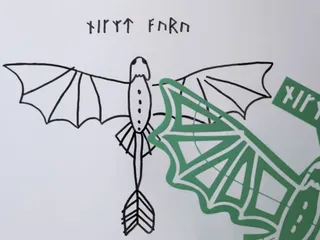 Night Fury Drawing Stencil