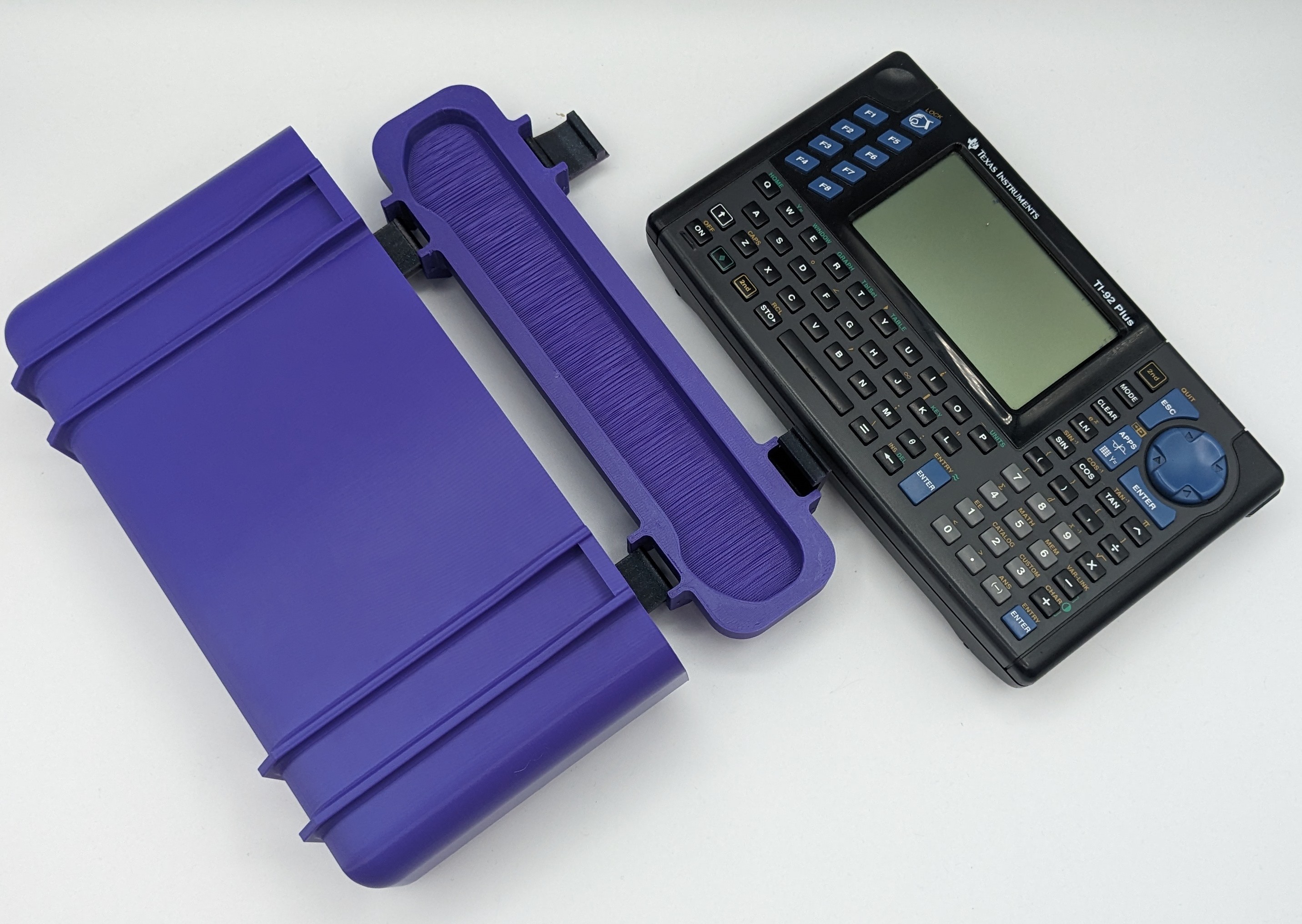 TI-92 Latched Case  +  Blank case (No Hardware)