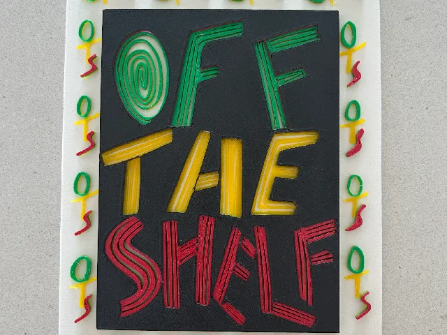 Off The Shelf - 80s ska band 3d logo for single filament printers