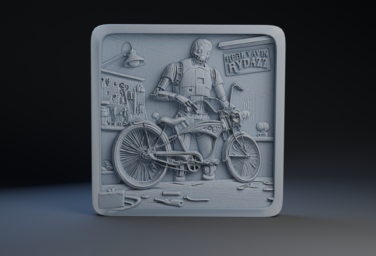 Off Duty in the Outer Rim : K2S0s Low Rider Bicycle Club : The Real Yavin Rydazz