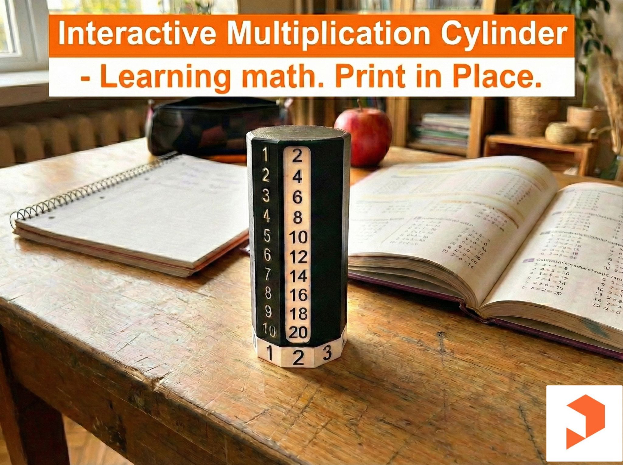 Math Learning Cylinder - Tablas de Multiplicar Giratorias
