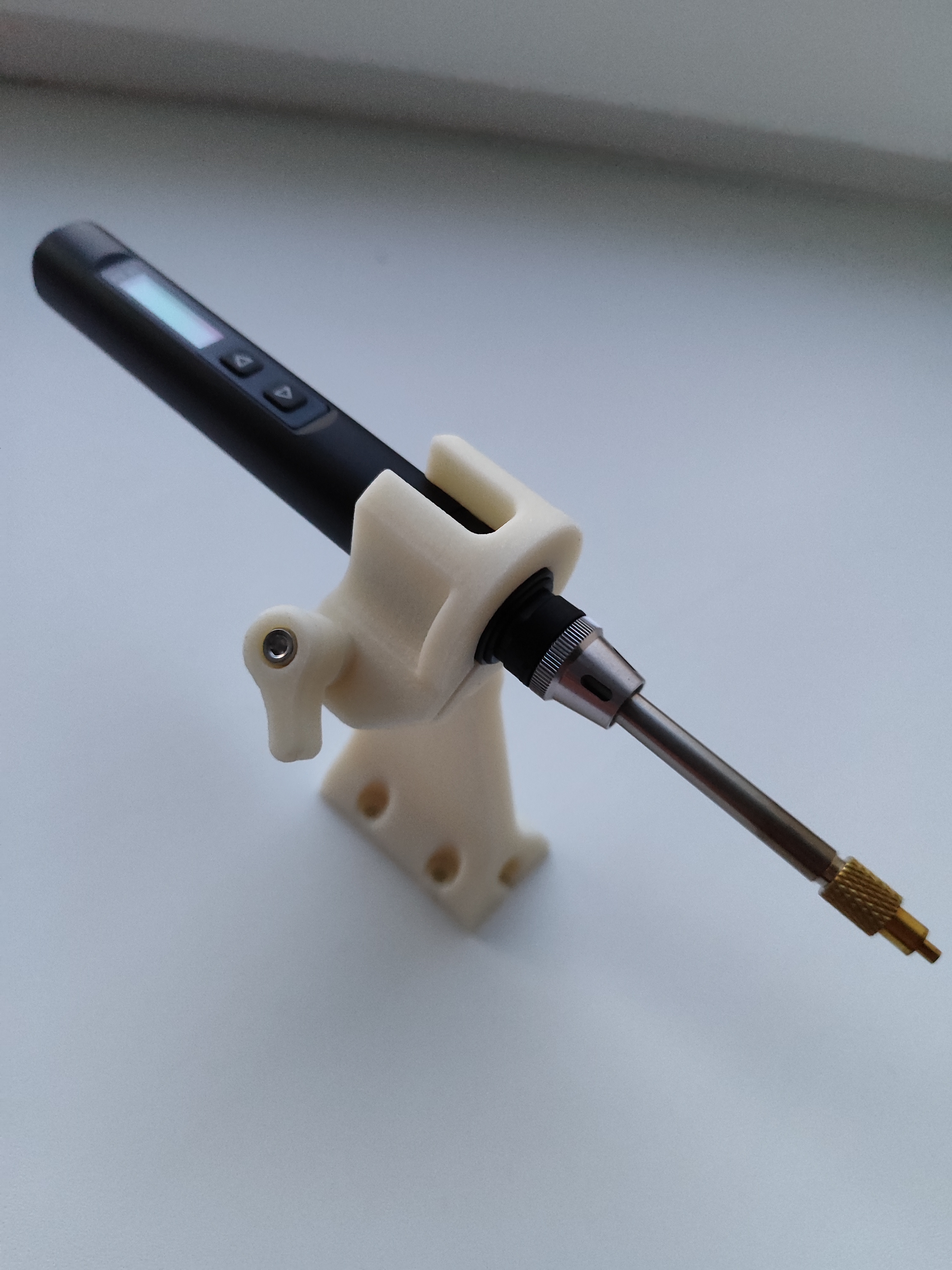 Fnirsi HS-01 soldering iron mount for Stealth Press 1S