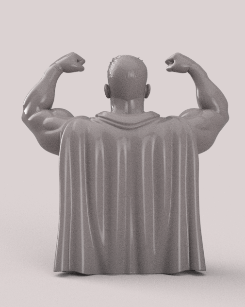 Superhero Bust – Power Pose — miniatura 3