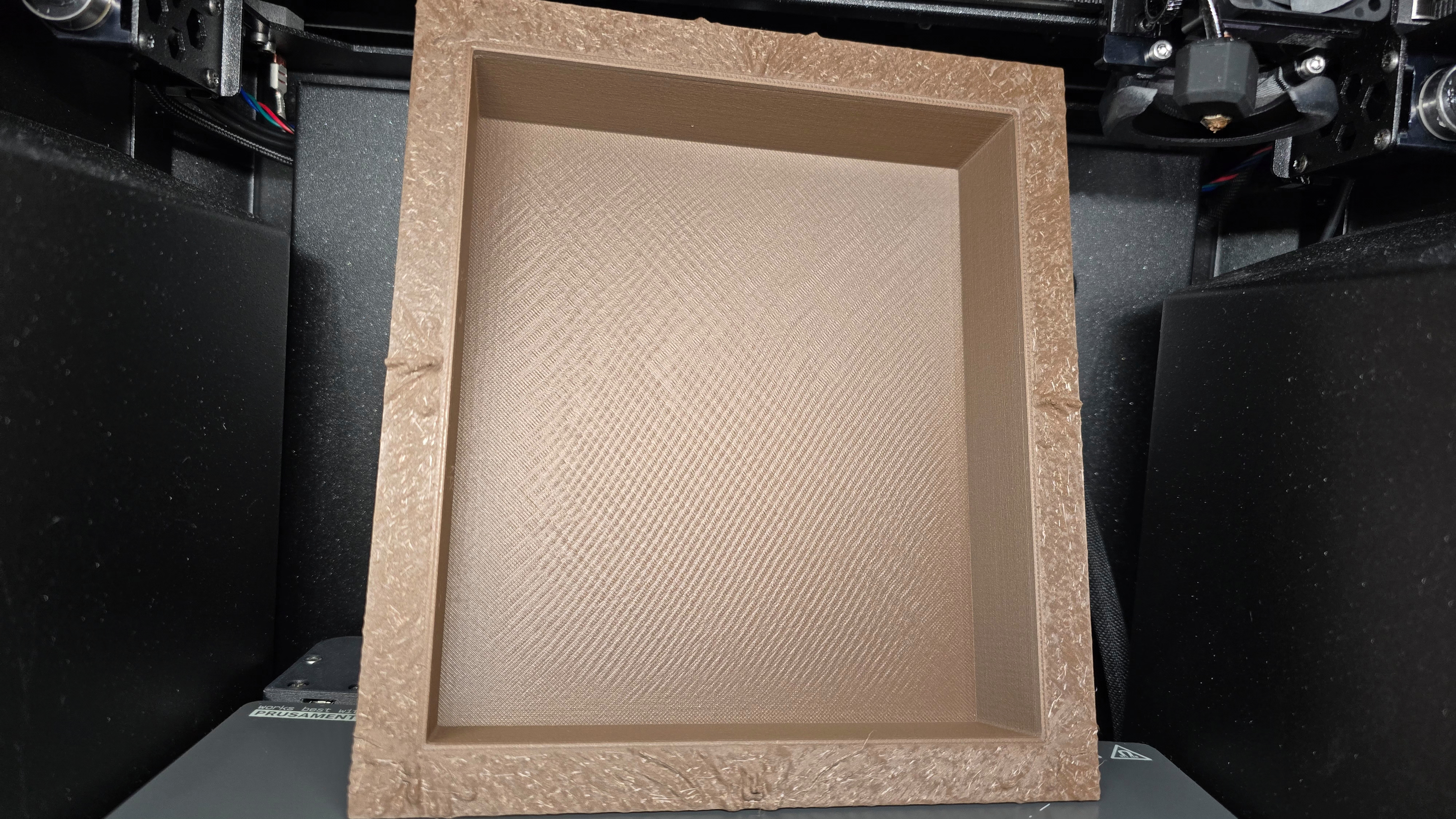 (ornated) shadow box for miniatures (17cm by 15cm)