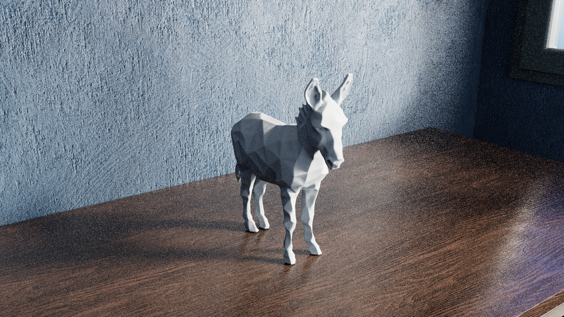 Miniatura 9 do modelo 3D Low Poly Donkey