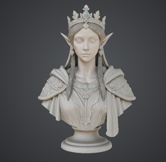 Elven Queen Regal Bust