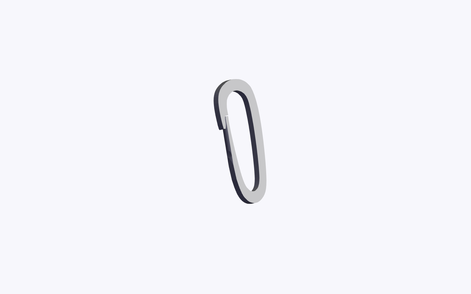 O Hook Carabiner (16) Reinforced Flexible Long Snap Link