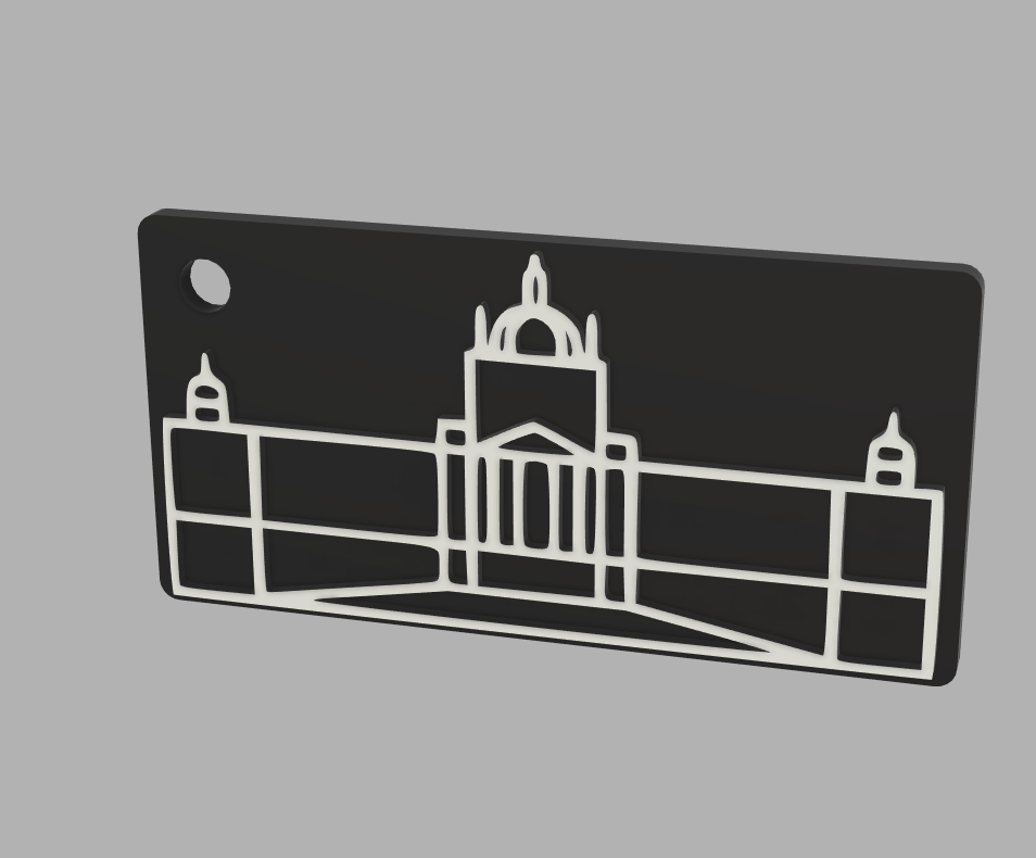 Czech national museum keychain