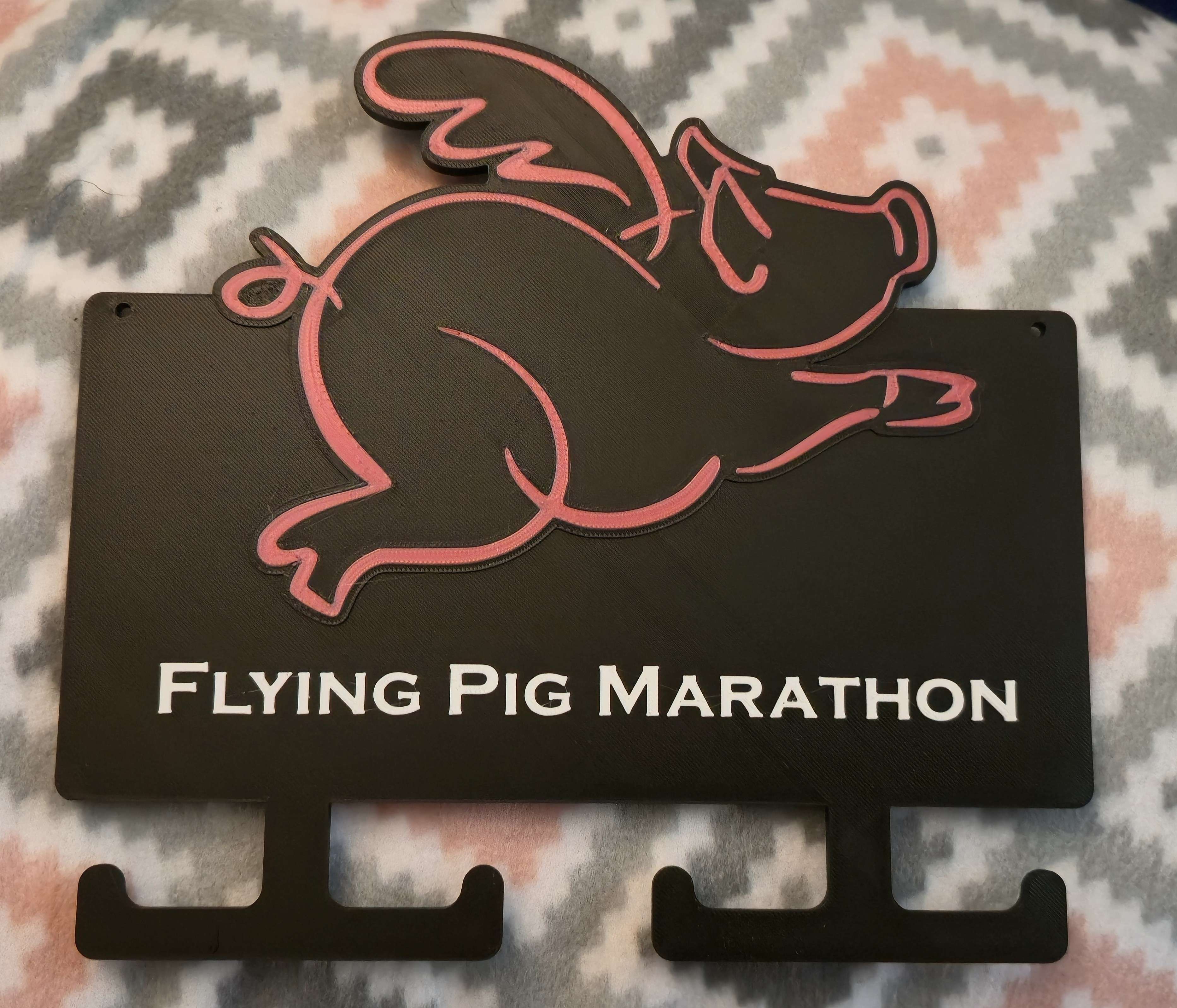 Flying Pig Marathon Medal Holder