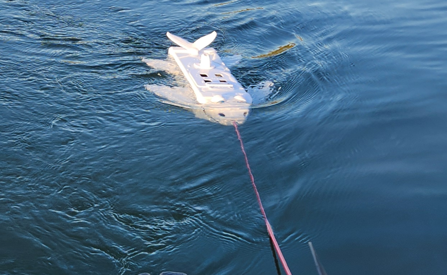 Towable kayak bait tank