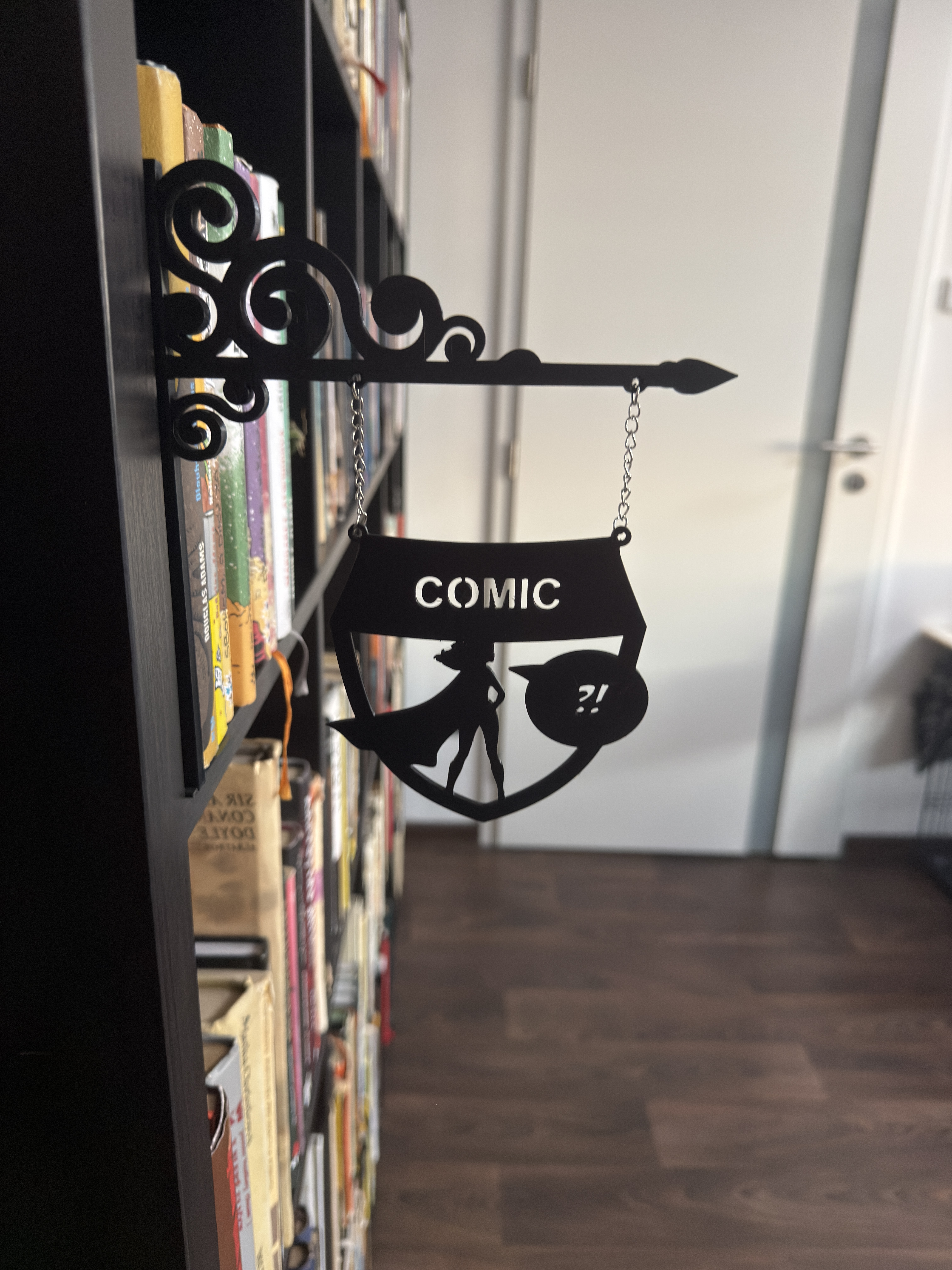 Library sign : Comic 3D model