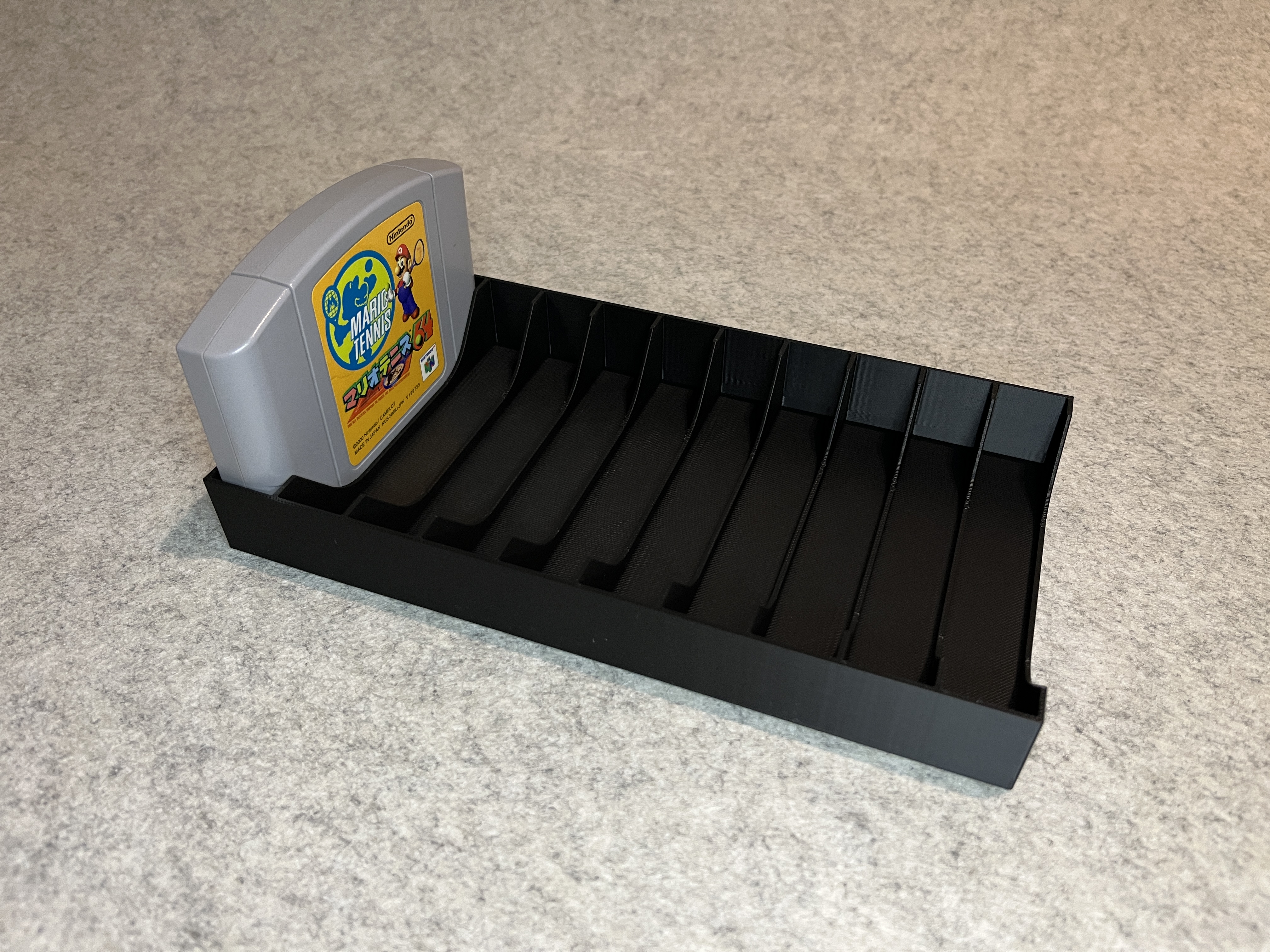 Games stand for Nintendo 64 N64 cartridges