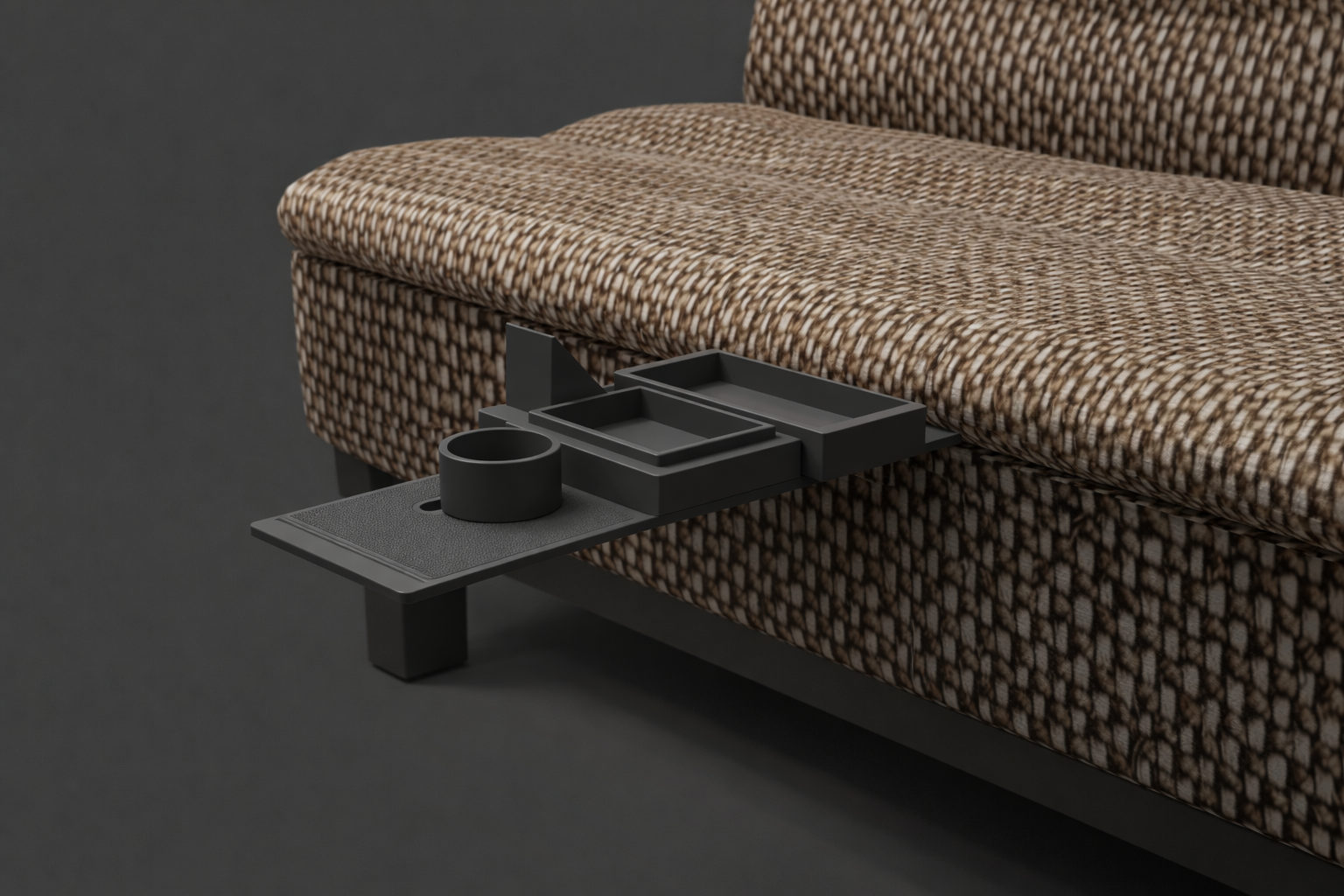 Slide & Stay – Modular Sofa Side Table for Clic-Clac & Couch 3D model