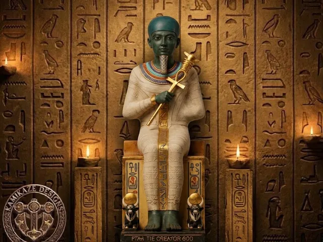 Ptah, God of Creation, Craftsmanship, and Architecture.