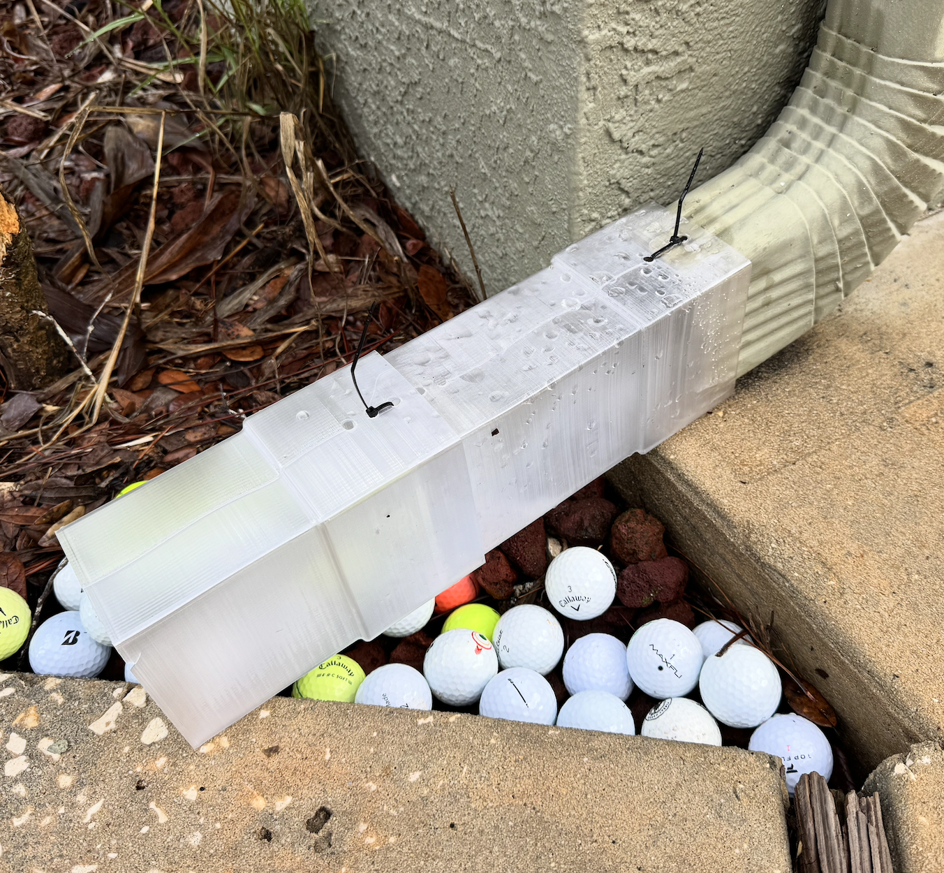 Gutter downspout drain extension rectangular
