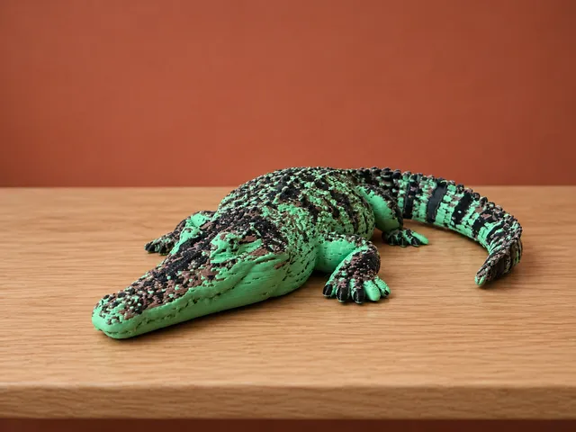 Realistic Crocodile Wildlife Figurine