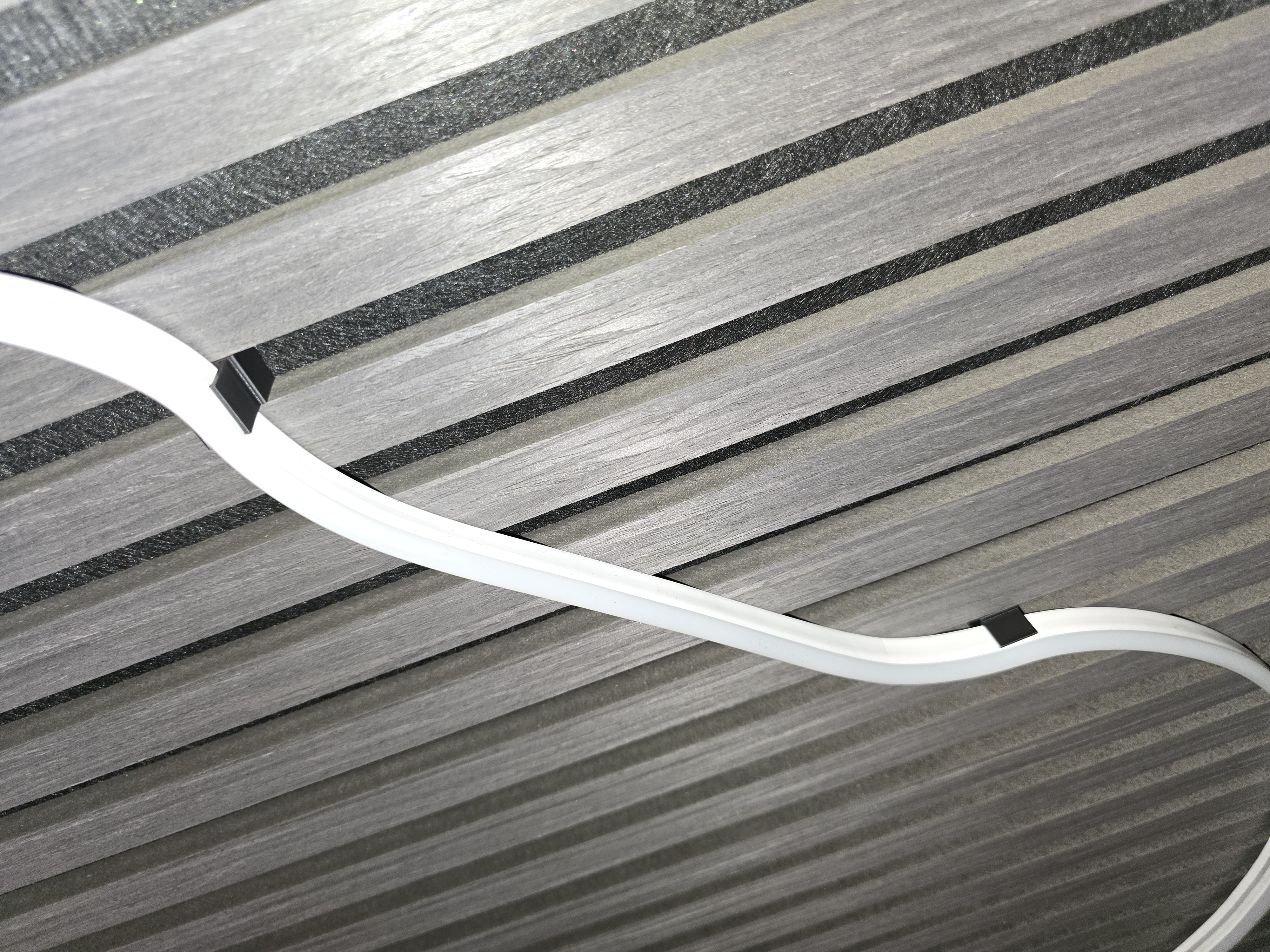 Acoustic panel neon led  holder ( no screw)  press fit