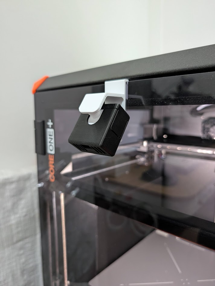Prusa Core One door hook for ESP32 Cam