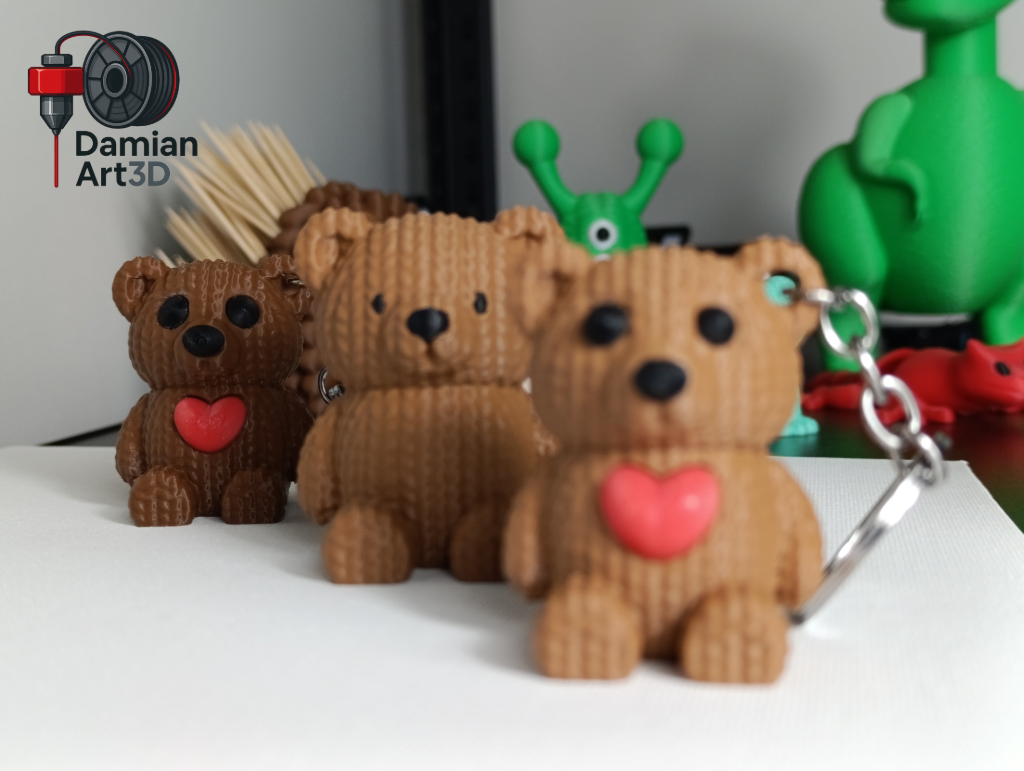 Knitted Teddy keychain — miniatura 5