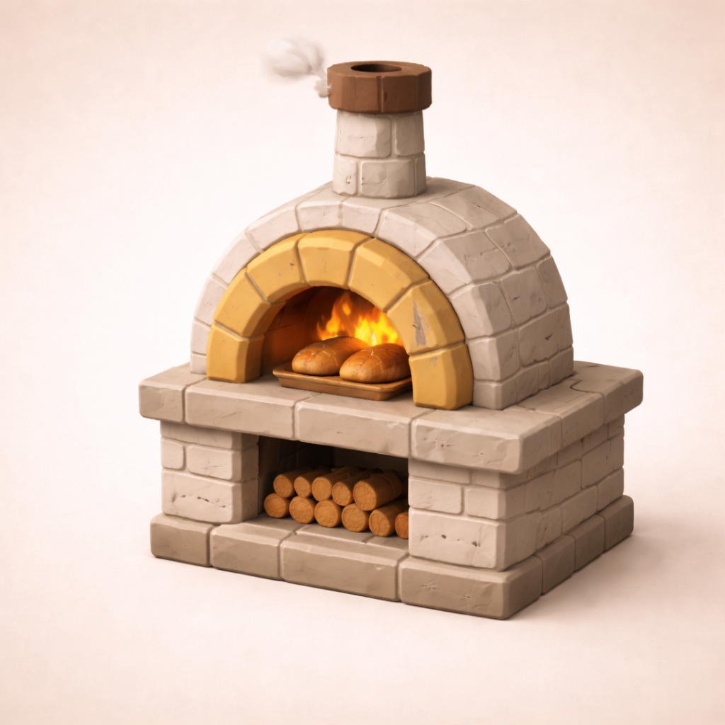 Low Poly Bakery Oven