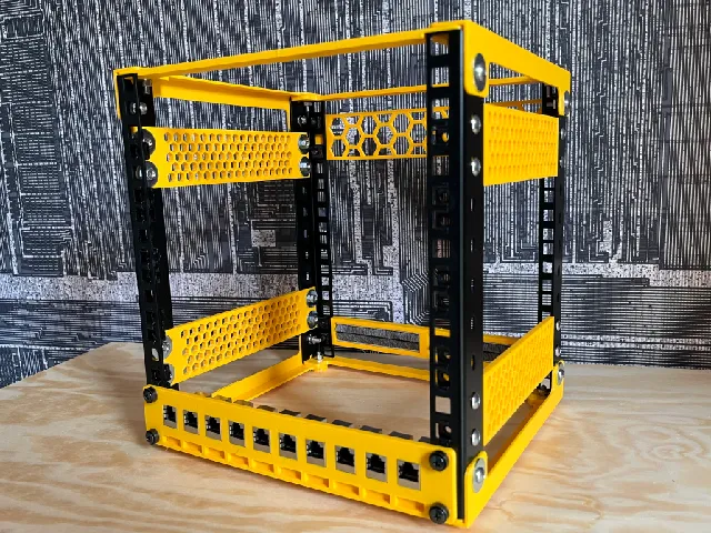 Sturdy 10" Rail Based Server/Network Rack