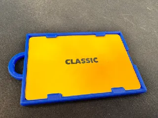 Time Card / clock card holder for key chain - Double