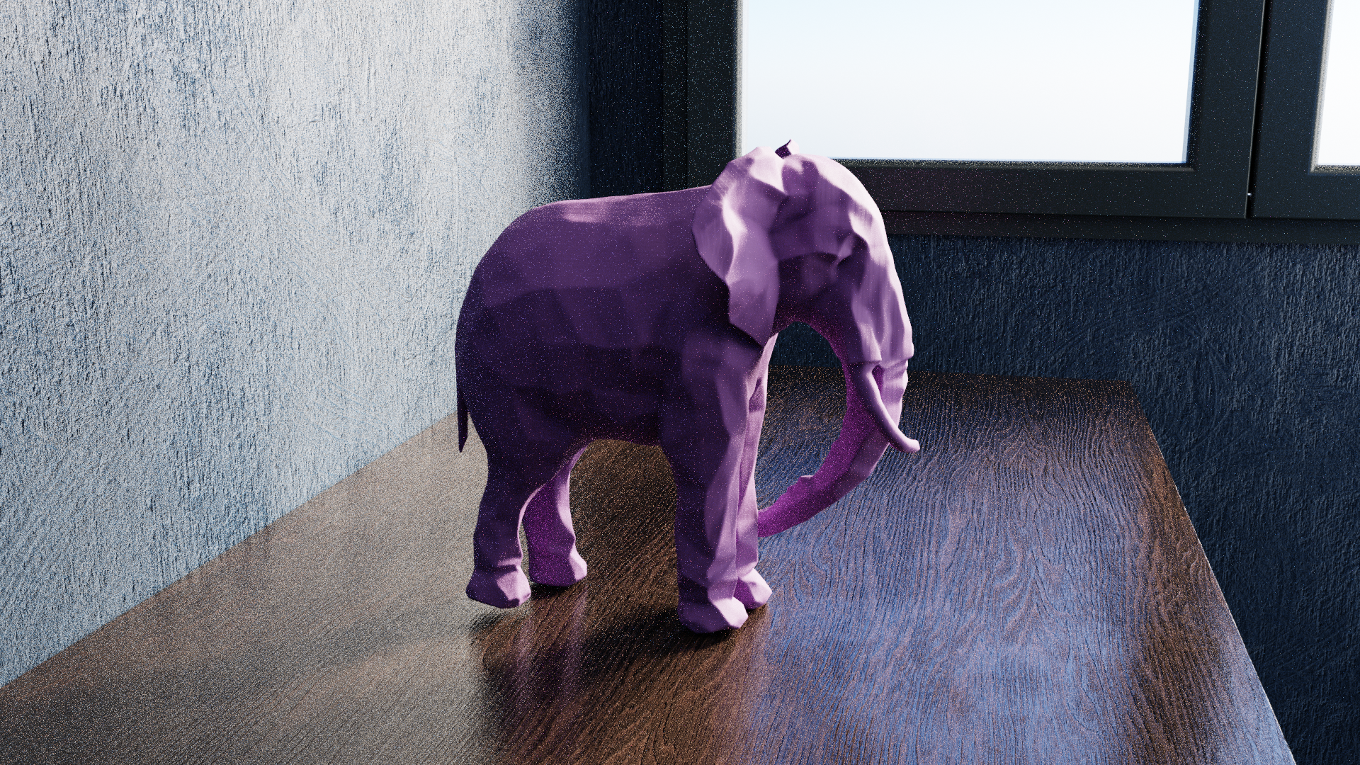 Low Poly Elephant — miniatura 4