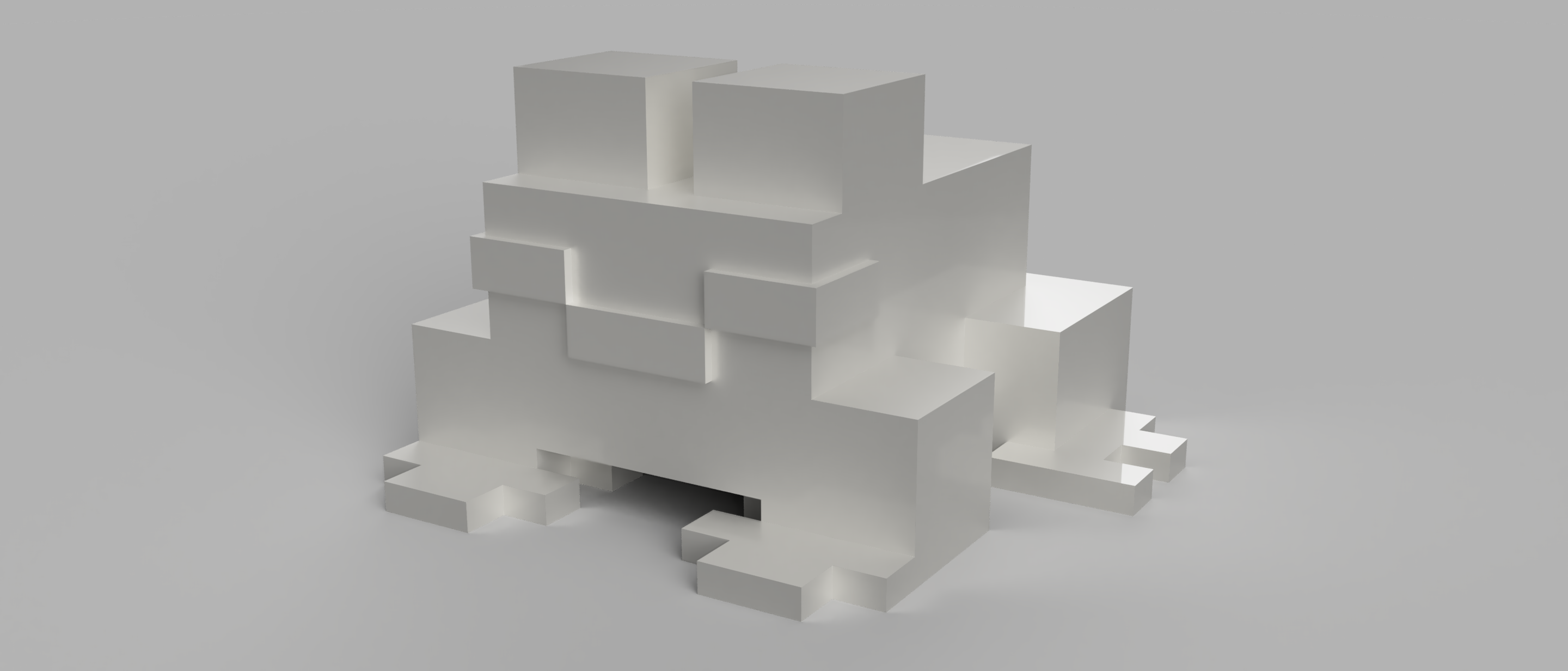 Miniatura 2 do modelo 3D Minecraft frog keychain