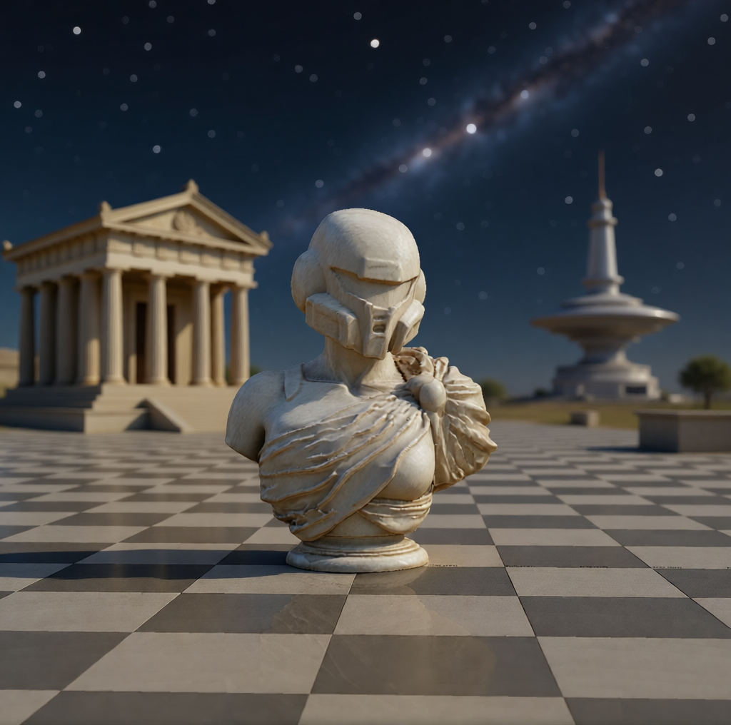 Samus Aran – Roman Marble Bust